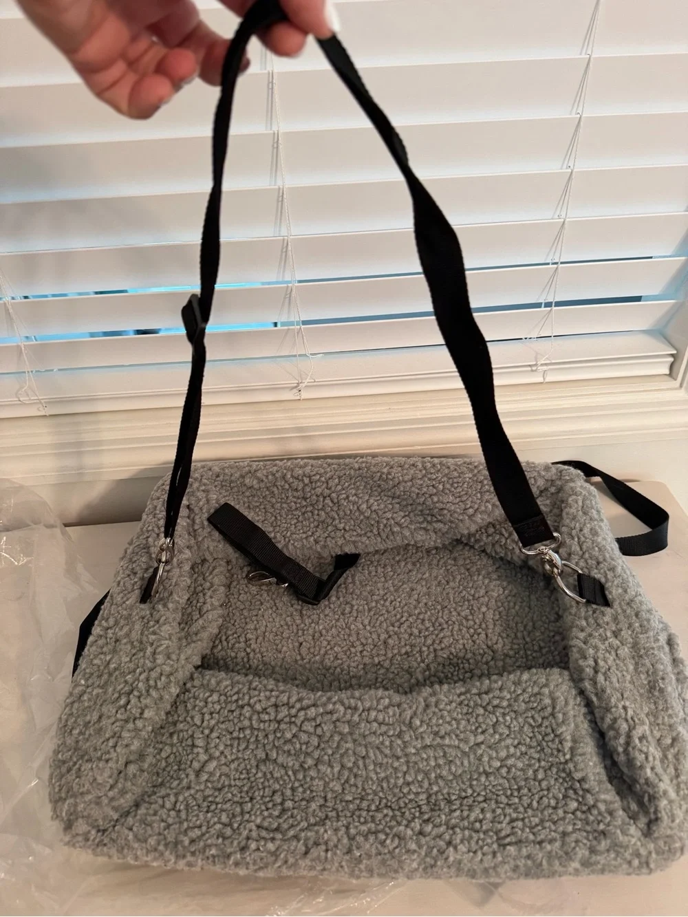 Dog Car Seats for Small Dogs, Upgrade Dog Booster Seat with Metal Frame folds